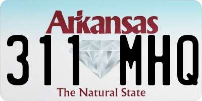 AR license plate 311MHQ