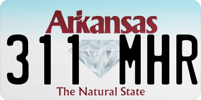 AR license plate 311MHR