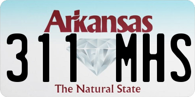 AR license plate 311MHS