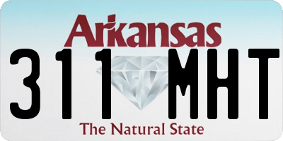 AR license plate 311MHT