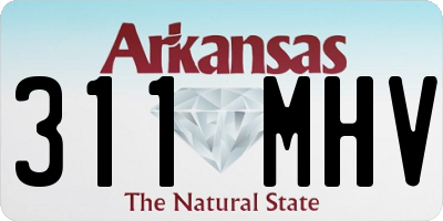 AR license plate 311MHV