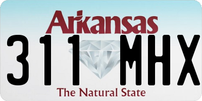 AR license plate 311MHX