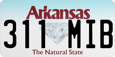 AR license plate 311MIB