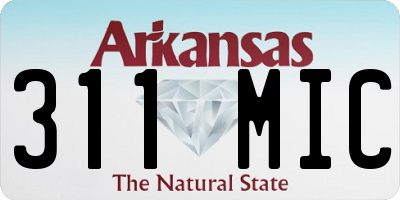AR license plate 311MIC