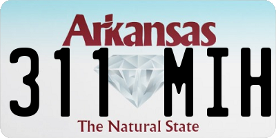 AR license plate 311MIH