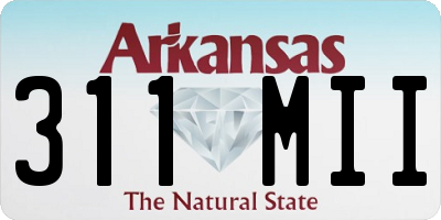 AR license plate 311MII