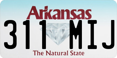 AR license plate 311MIJ