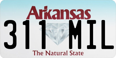 AR license plate 311MIL