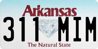 AR license plate 311MIM