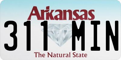 AR license plate 311MIN