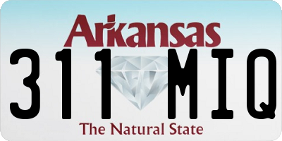 AR license plate 311MIQ