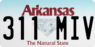 AR license plate 311MIV