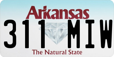 AR license plate 311MIW