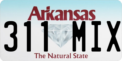 AR license plate 311MIX