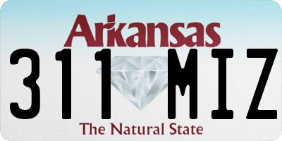 AR license plate 311MIZ