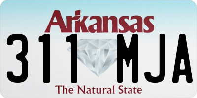 AR license plate 311MJA