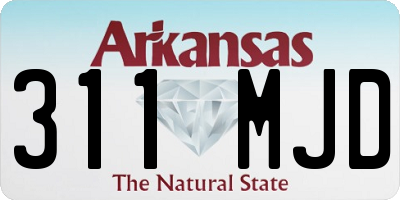 AR license plate 311MJD