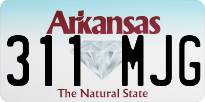 AR license plate 311MJG
