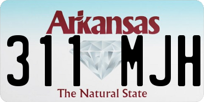AR license plate 311MJH