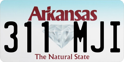 AR license plate 311MJI