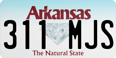 AR license plate 311MJS
