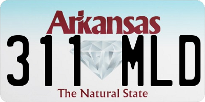AR license plate 311MLD