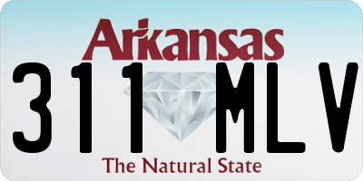AR license plate 311MLV