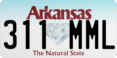 AR license plate 311MML