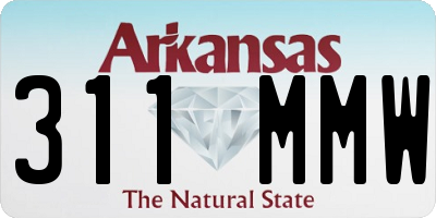 AR license plate 311MMW