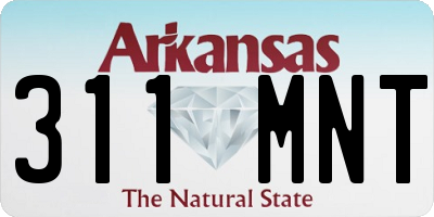 AR license plate 311MNT