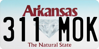 AR license plate 311MOK