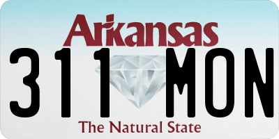 AR license plate 311MON