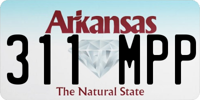 AR license plate 311MPP