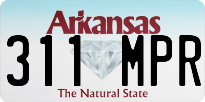 AR license plate 311MPR