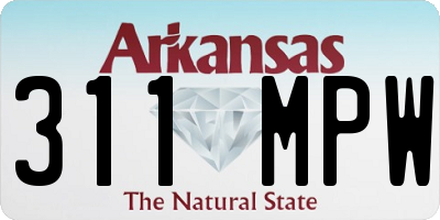AR license plate 311MPW