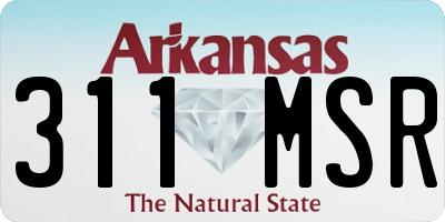 AR license plate 311MSR