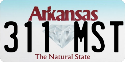 AR license plate 311MST
