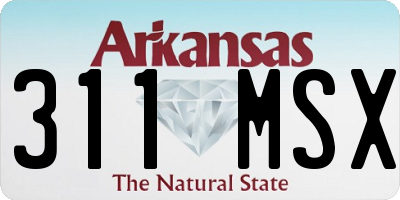 AR license plate 311MSX