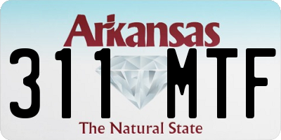 AR license plate 311MTF