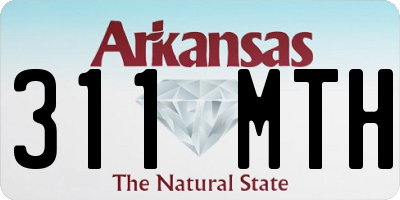 AR license plate 311MTH