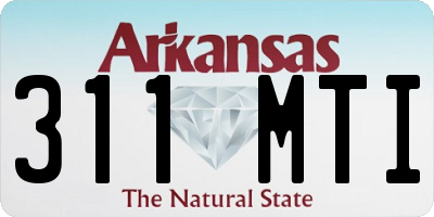 AR license plate 311MTI