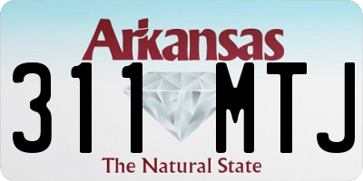 AR license plate 311MTJ