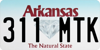 AR license plate 311MTK