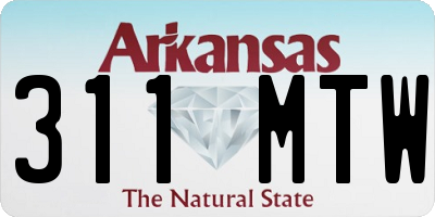AR license plate 311MTW