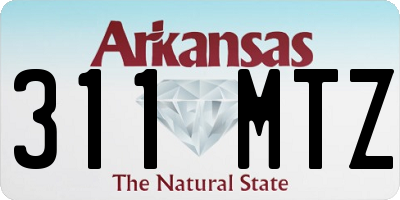 AR license plate 311MTZ
