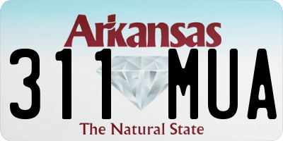 AR license plate 311MUA