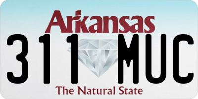 AR license plate 311MUC