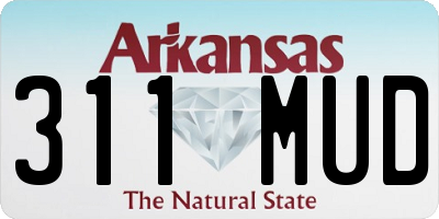 AR license plate 311MUD