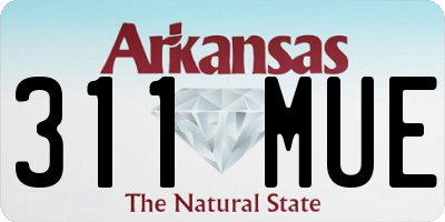 AR license plate 311MUE