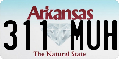 AR license plate 311MUH